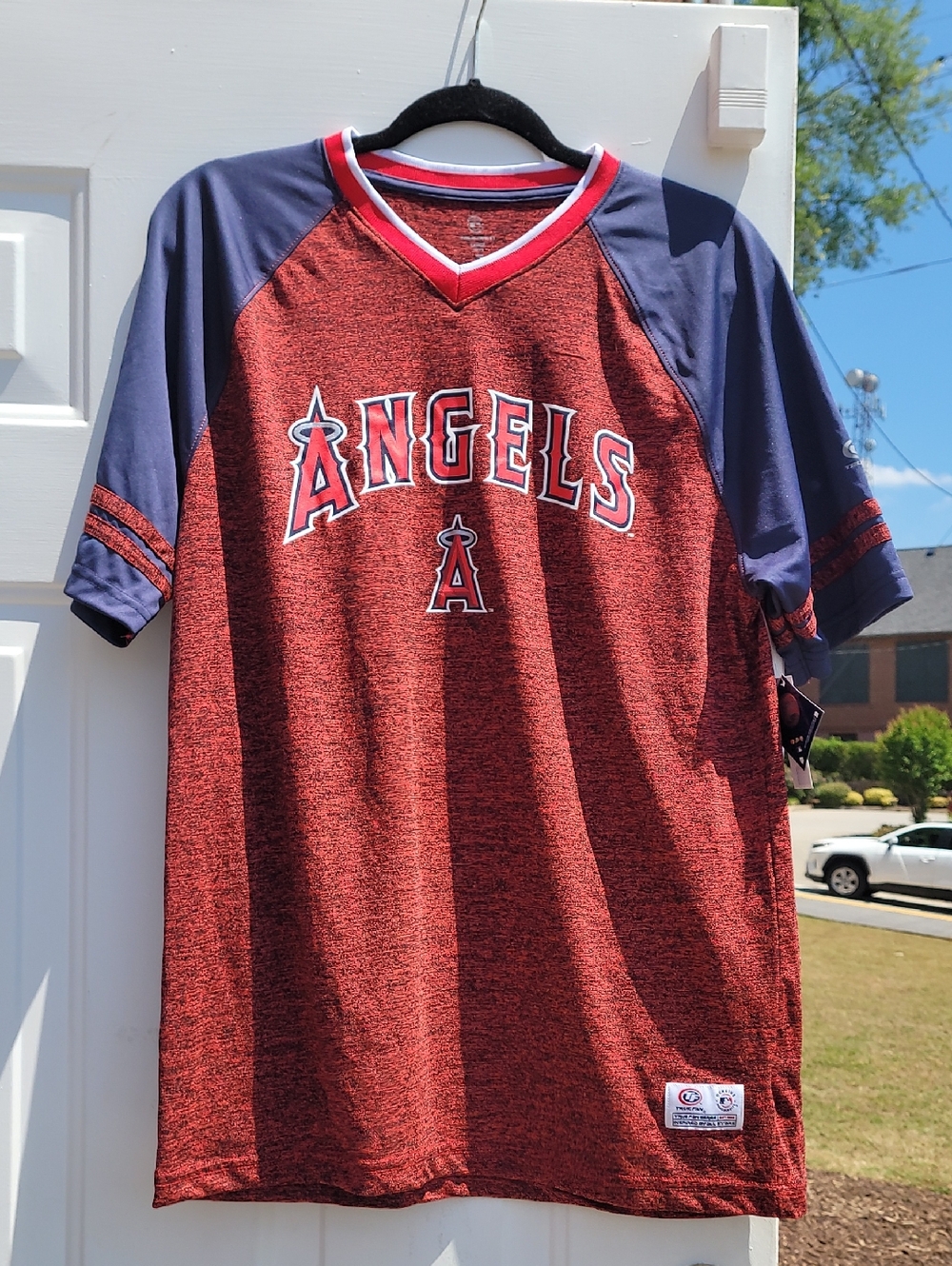 Angels Red & Navy Short Sleeve Jersey Tee
